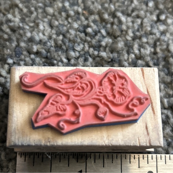 Stamp Affair 1995 Flower Rubber Stamp Mounted - Picture 4 of 6